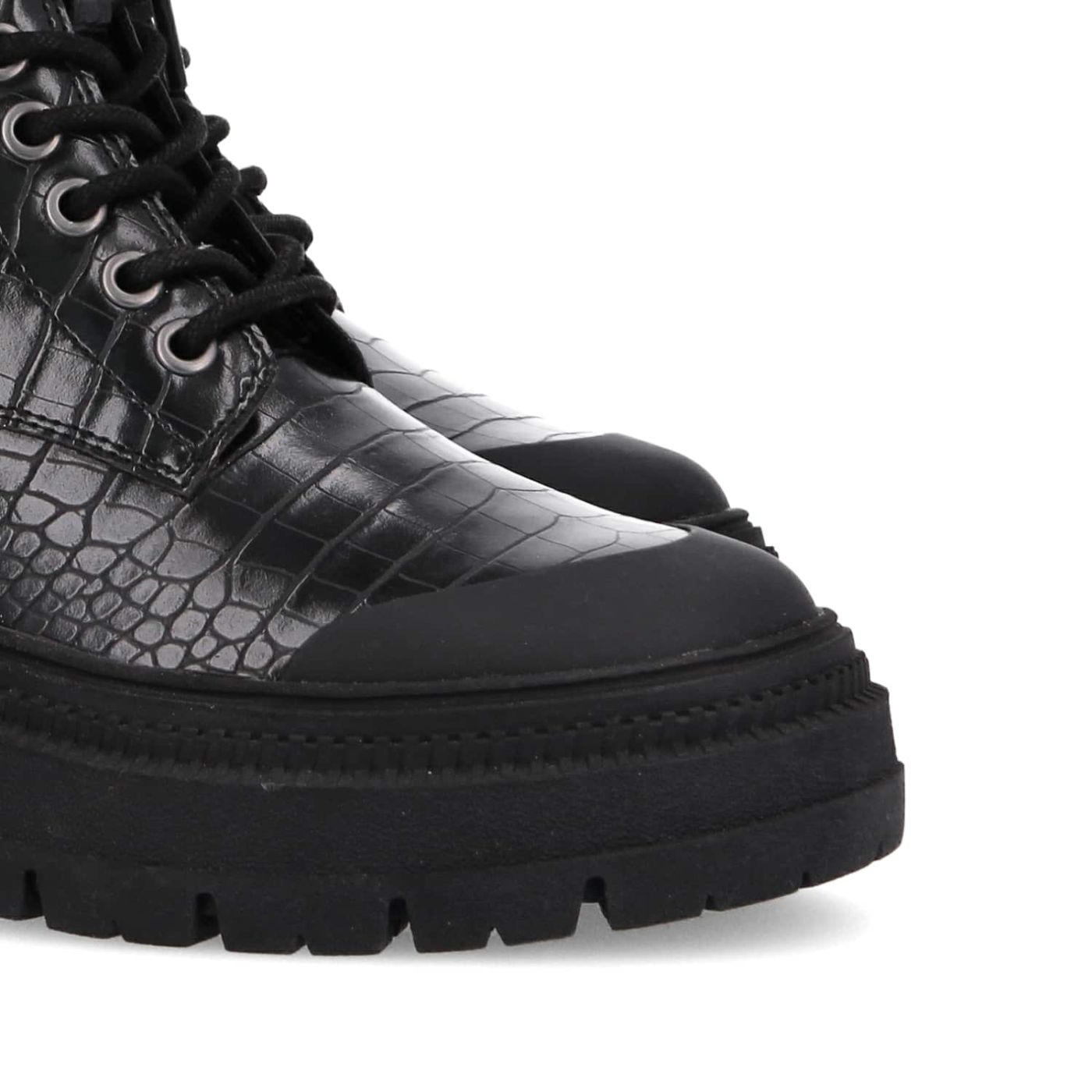 STRONG RANGER BOOTS - PRINT CROCO - BLACK